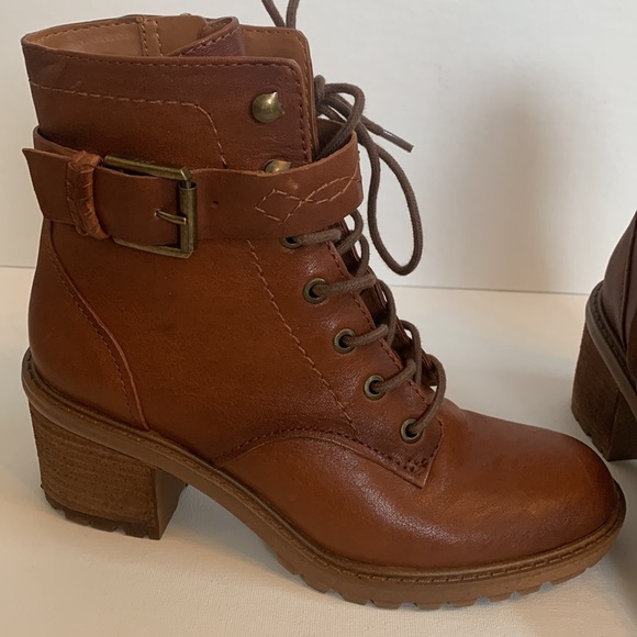 ZODIAC Gemma Lace Up Block Heel Boot SZ 7.5 - Picture 6 of 9